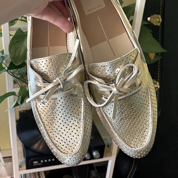 NIB | Dolce Vita Silver Loafers - Picture 2 of 9